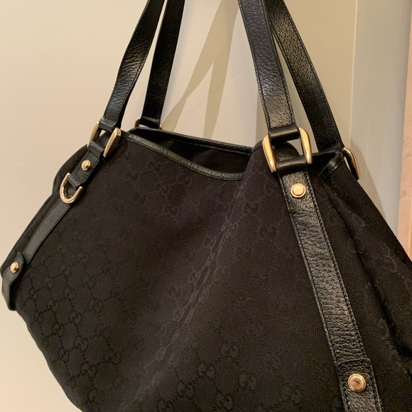 Authentic Gucci GG Canvas Abbey Tote black - Picture 6 of 11